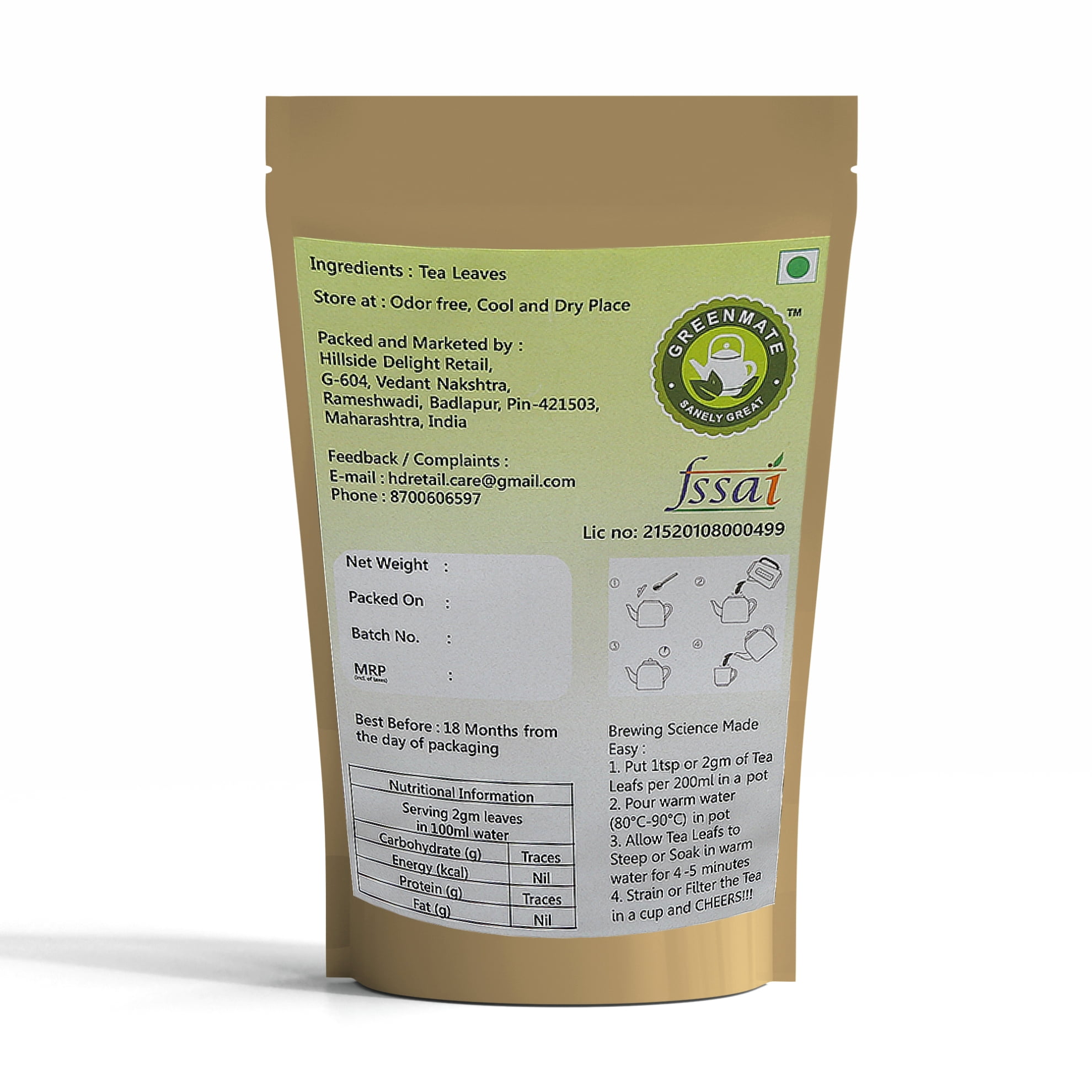 Greenmate Darjeeling Black Tea Second Flush Leaves-100gm - Image 4