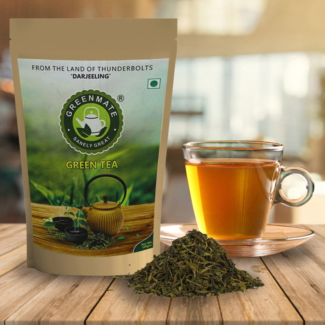 Greenmate Darjeeling Green Tea Leaves-100gm