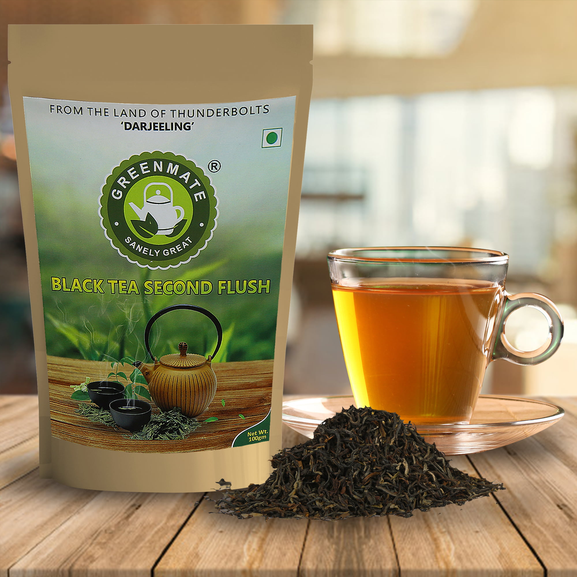 Greenmate Darjeeling Black Tea Second Flush Leaves-100gm
