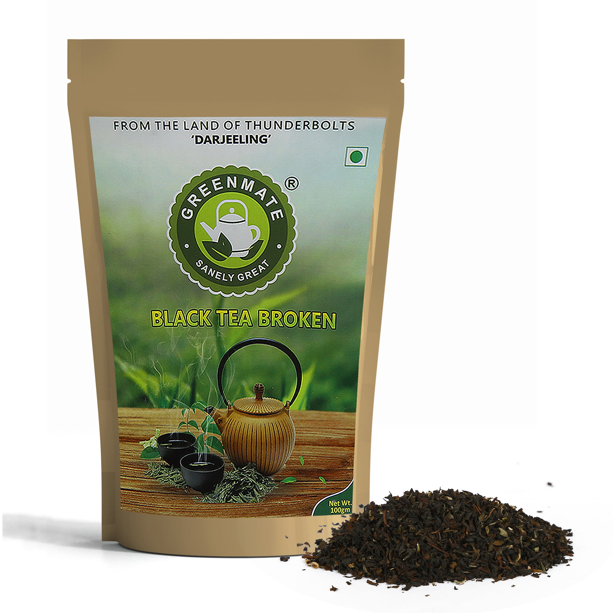 Greenmate Darjeeling Black Tea Broken Leaves-100gm - Greenmate.in