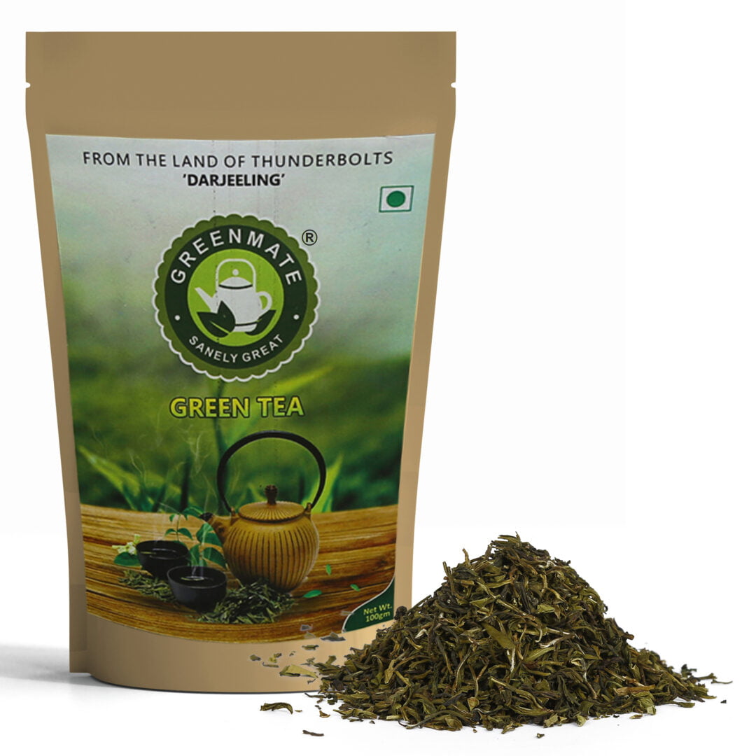 Greenmate Darjeeling Green Tea Leaves-100gm - Image 2