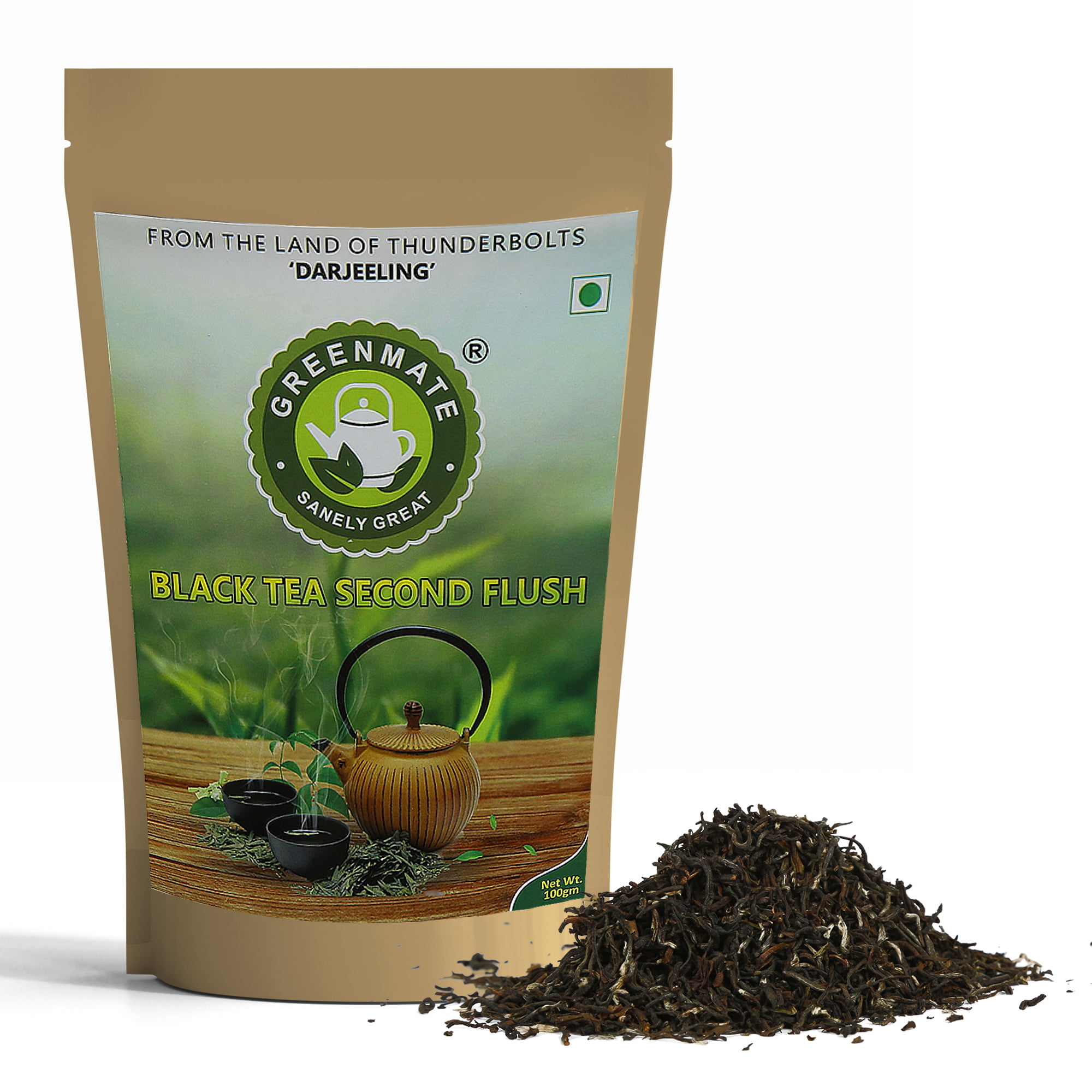 Greenmate Darjeeling Black Tea Second Flush Leaves-100gm - Image 2